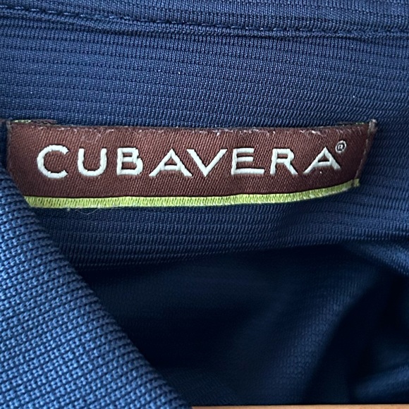 Navy Ribbed Polo Shirt - Picture 6 of 8